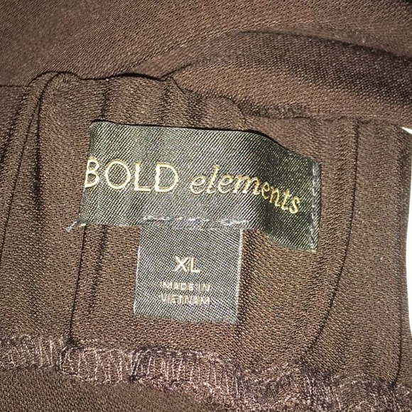 BOLD ELEMENTS Wide Leg High Rise Pants Size XL New With Tags - Picture 3 of 4